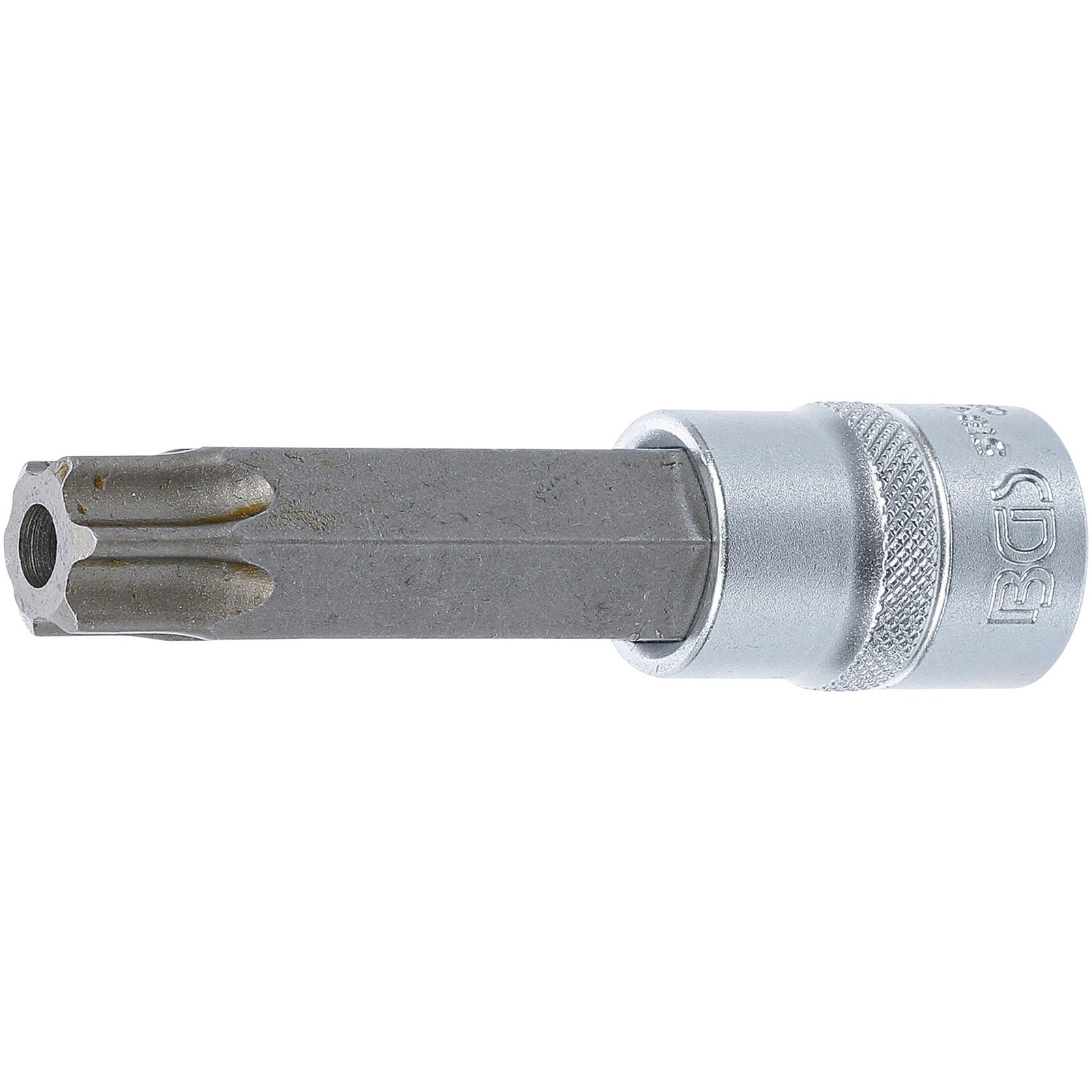 BGS Bit-Einsatz Länge 100 mm Antrieb Innenvierkant 12,5 mm (1/2") T-Profil (für Torx) mit Bohrung T80 - 5184-TB80