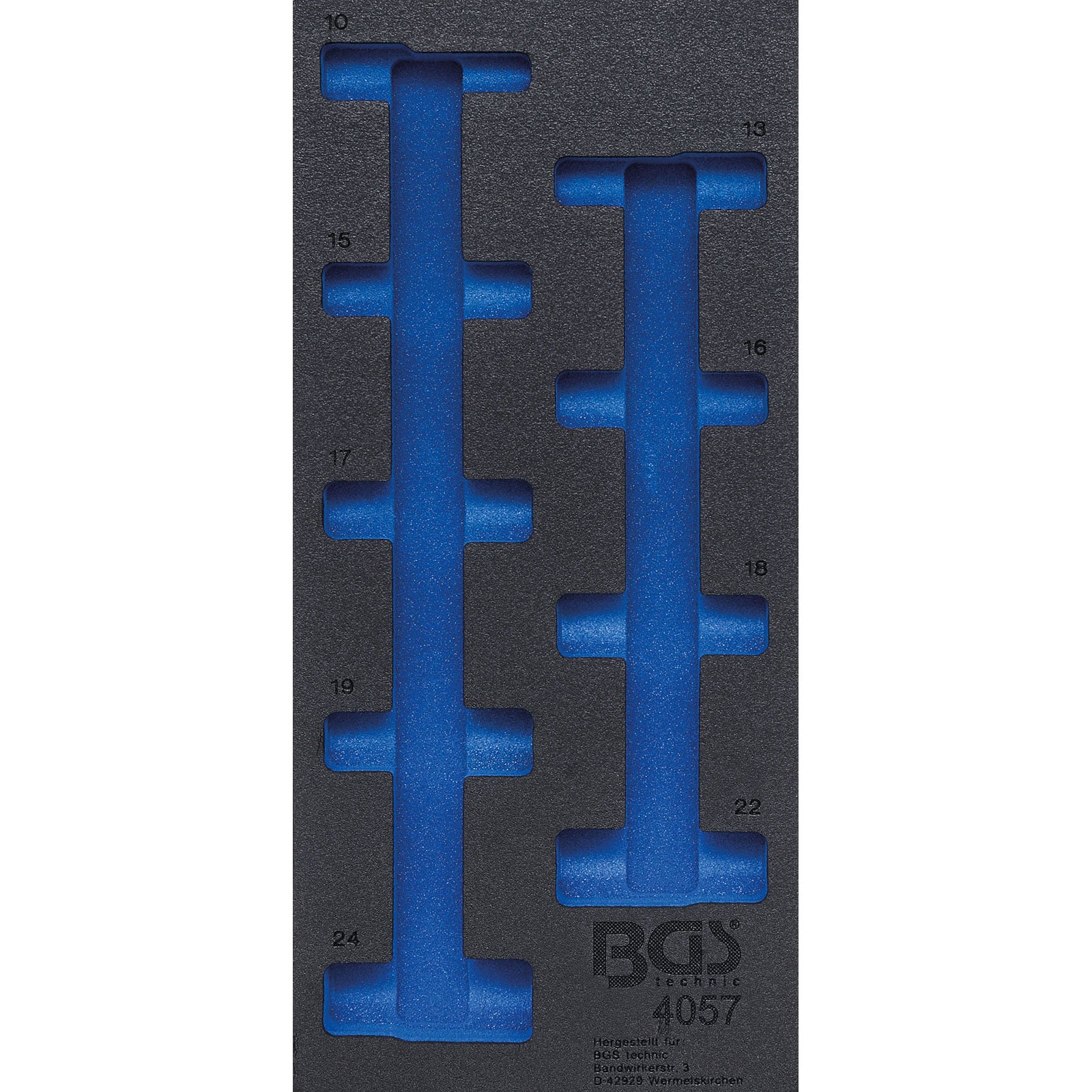 BGS Werkstattwageneinlage 1/3 leer für Art. 4057 - 4057-1