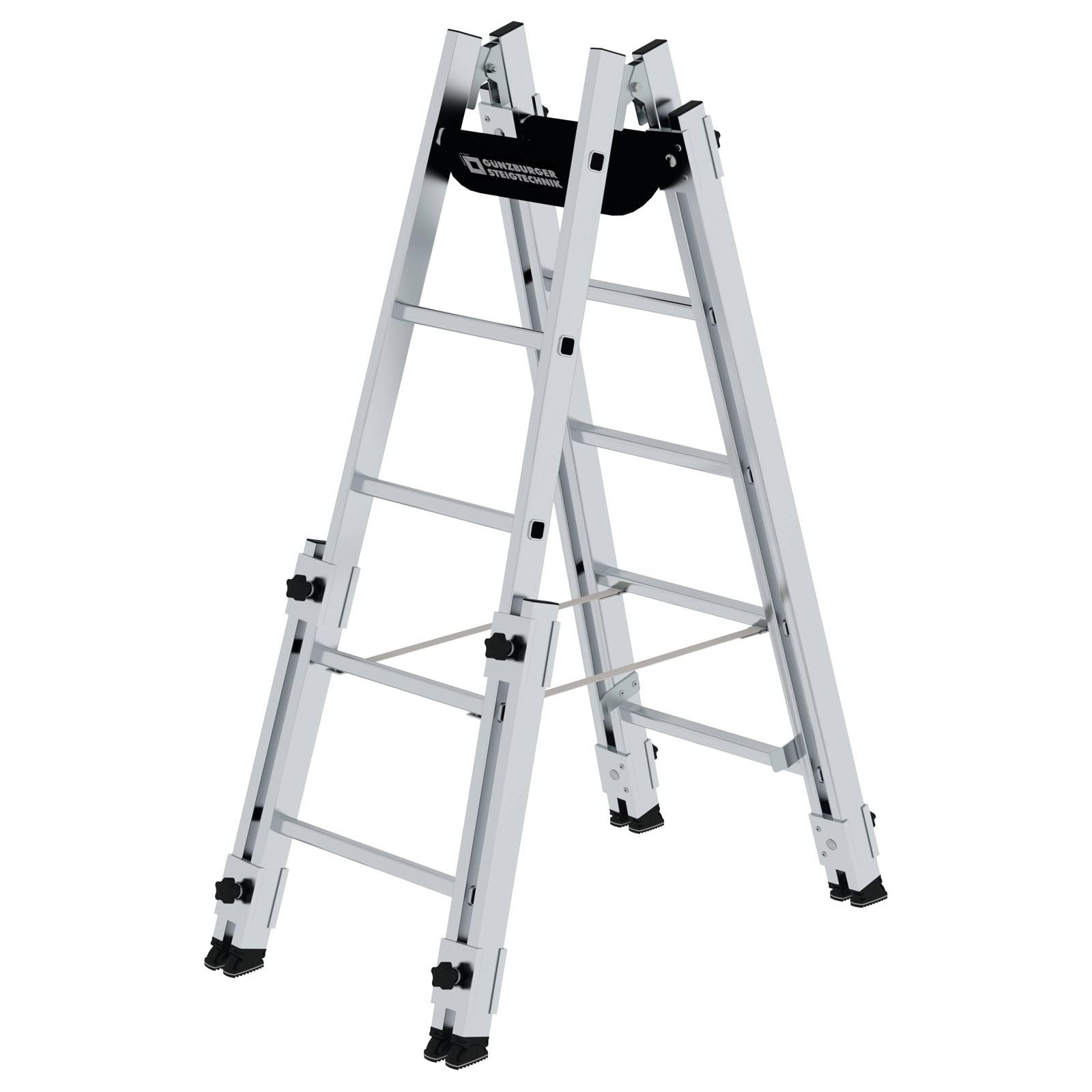 Günzburger Steigtechnik Aluminium Stehleiter treppengängig