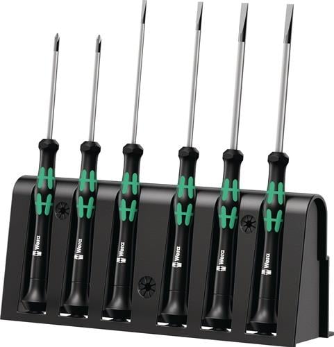 Wera 2035/6 A Elektroniker-Schraubendrehersatz + Rack - 118150