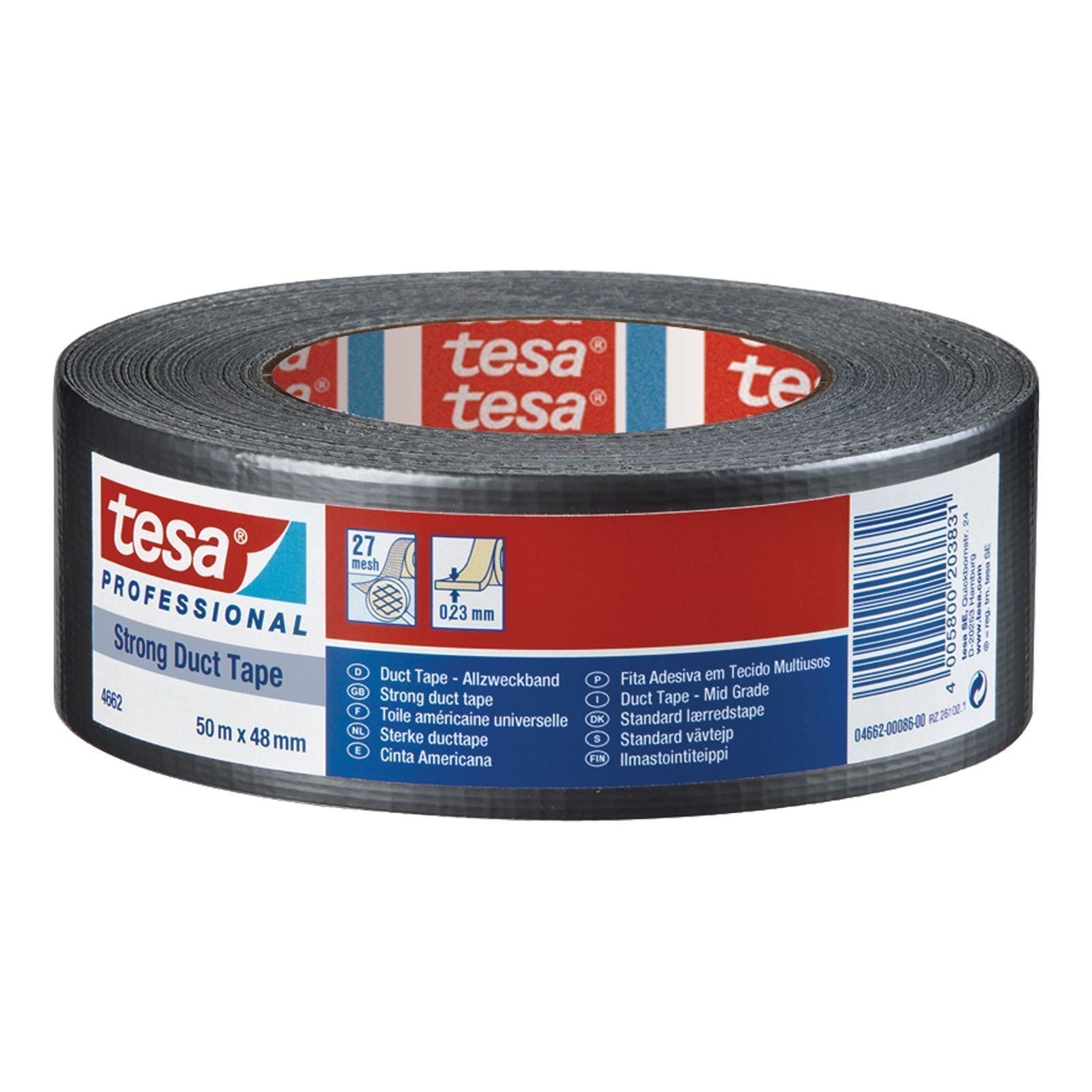 Tesa Medium Steinband (silber) 50m x 48mm - 04662