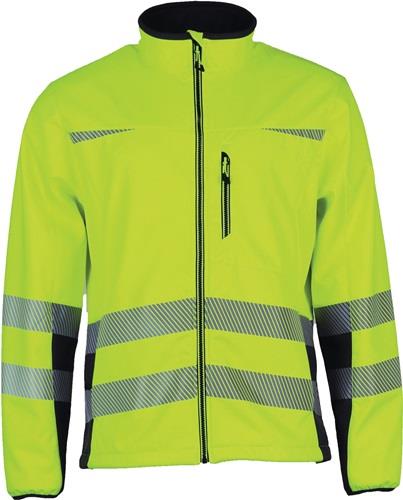 ASATEX Warnschutz-Softshelljacke Prevent® Trendline gelb / schwarz Größe XL - PTW-SN/XL/78