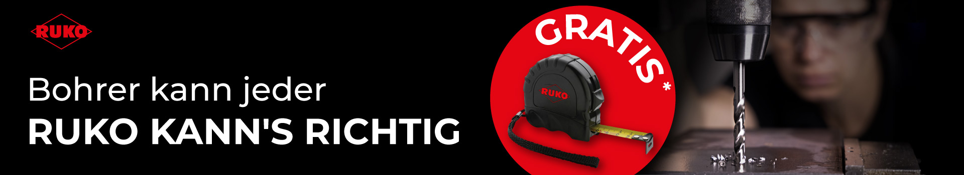 Rothenberger Banner mit der Aktion "Rudi kann’s richtig" und gratis Produkt