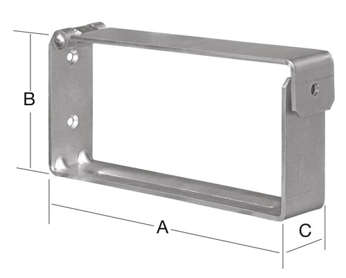 VORMANN Leiter- u.Gerätehalter L.200mm H.90mm B.40mm - 001440200Z