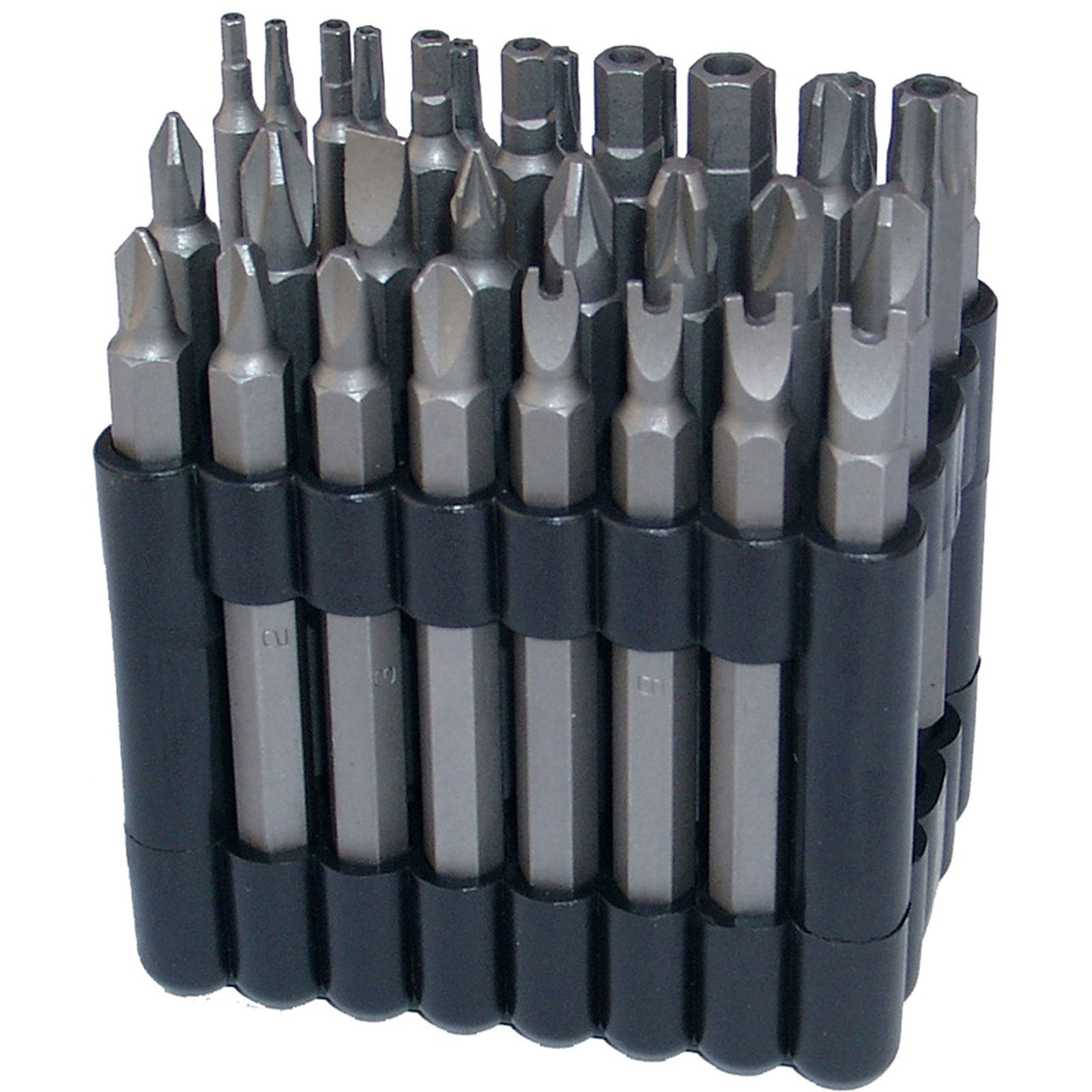 BGS Bit-Satz lang Antrieb Außensechskant 6,3 mm (1/4") verschiedene Profile 32tlg. - 762