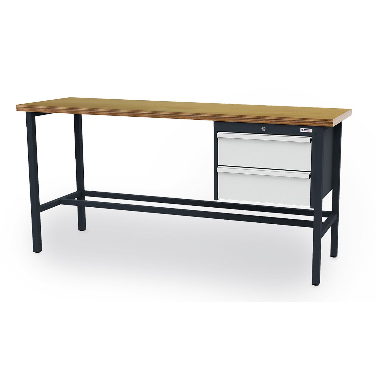 WS24 Arbeitstisch Schubladen: 2 x 200 B x T x H 2.000 x 600 x 960 mm - WS24-100397