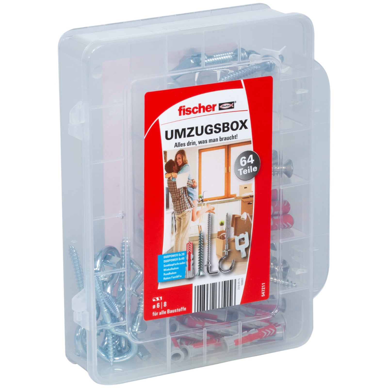 Fischer Umzugsbox DuoPower 6, 8 - 547211