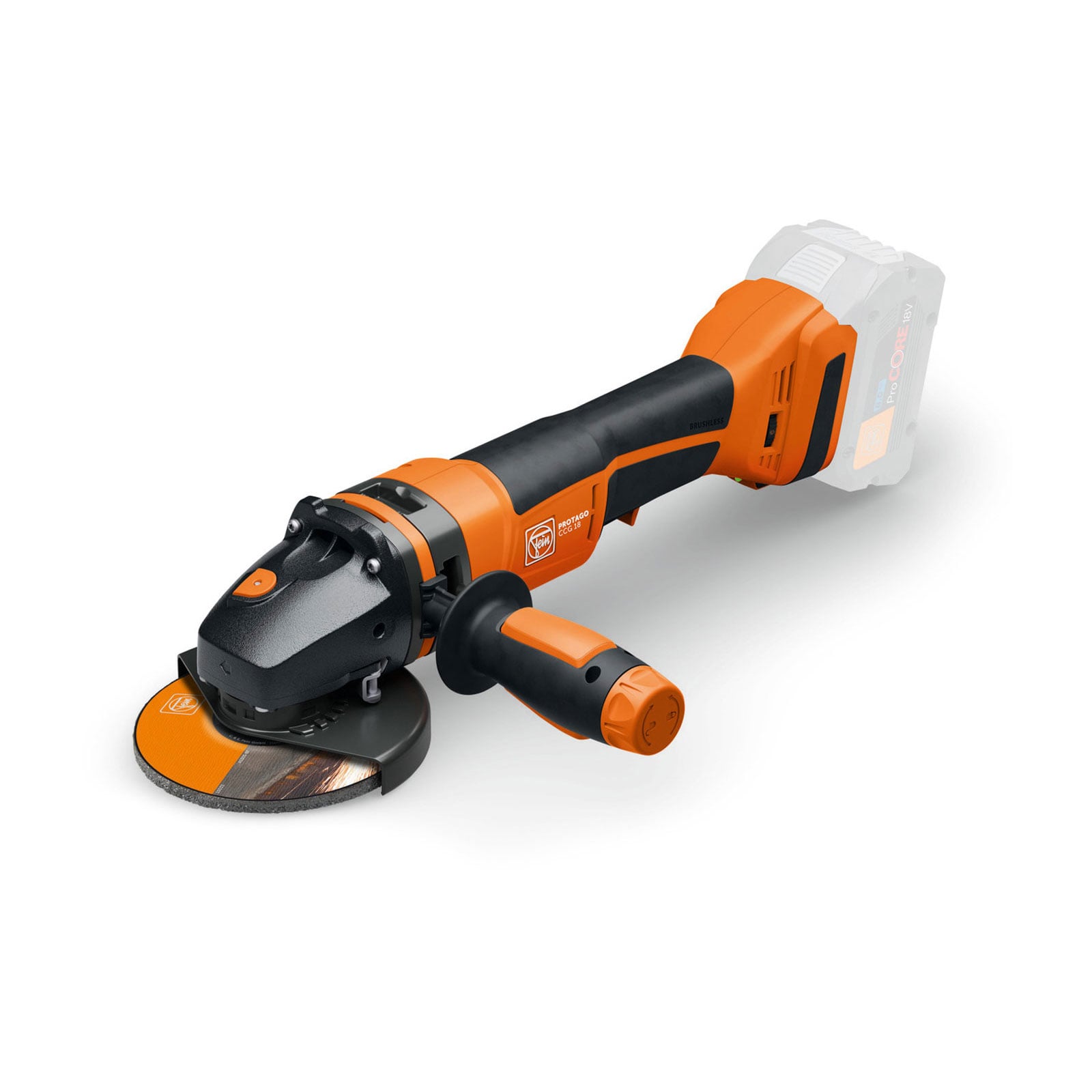 Fein Akku-Winkelschleifer PROTAGO Ø 125 mm  CCG 18-125-12 PD-SEC AS - 71222061000