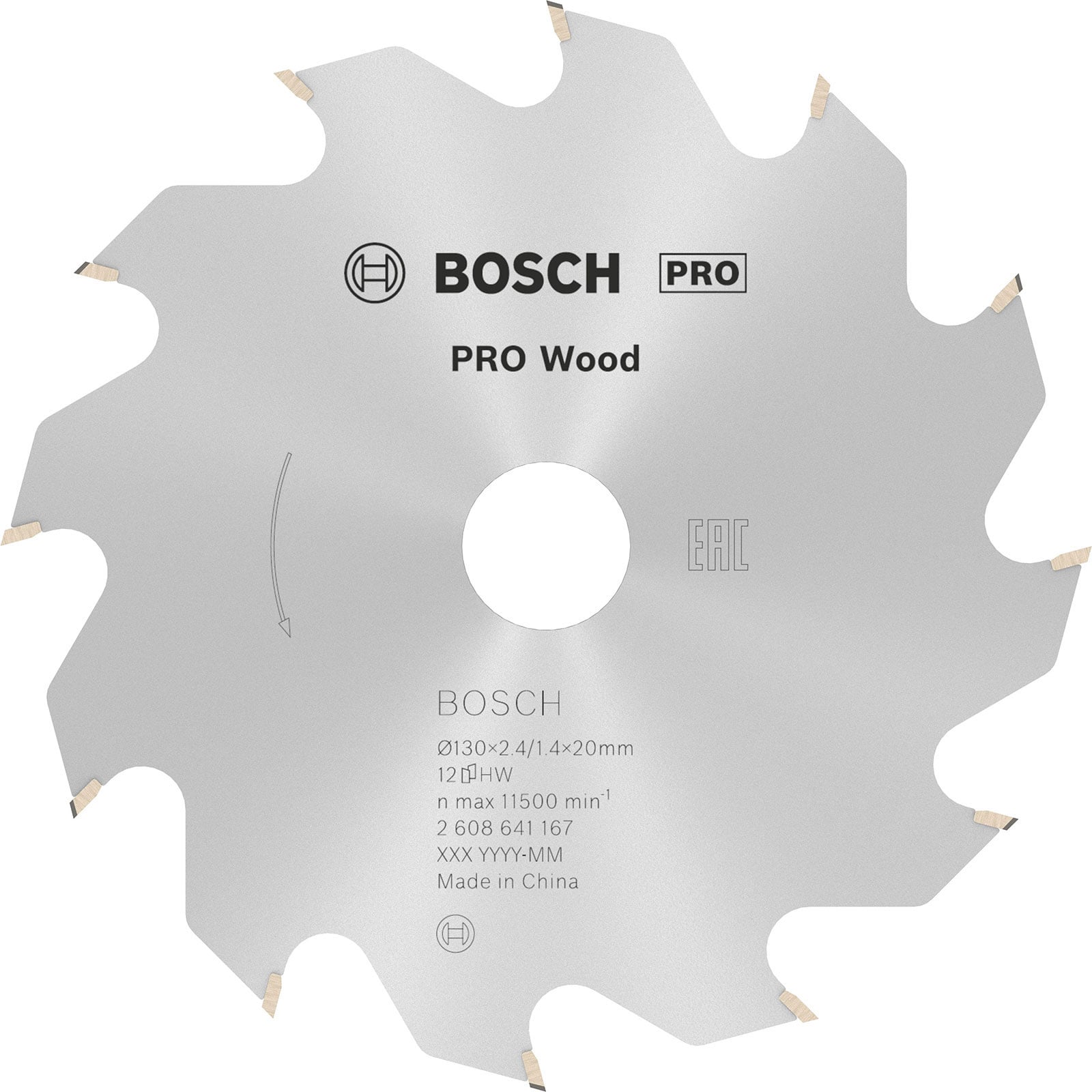 Bosch PRO Wood Kreissägeblatt 130 x 2,4 x 20 mm - 2608641167