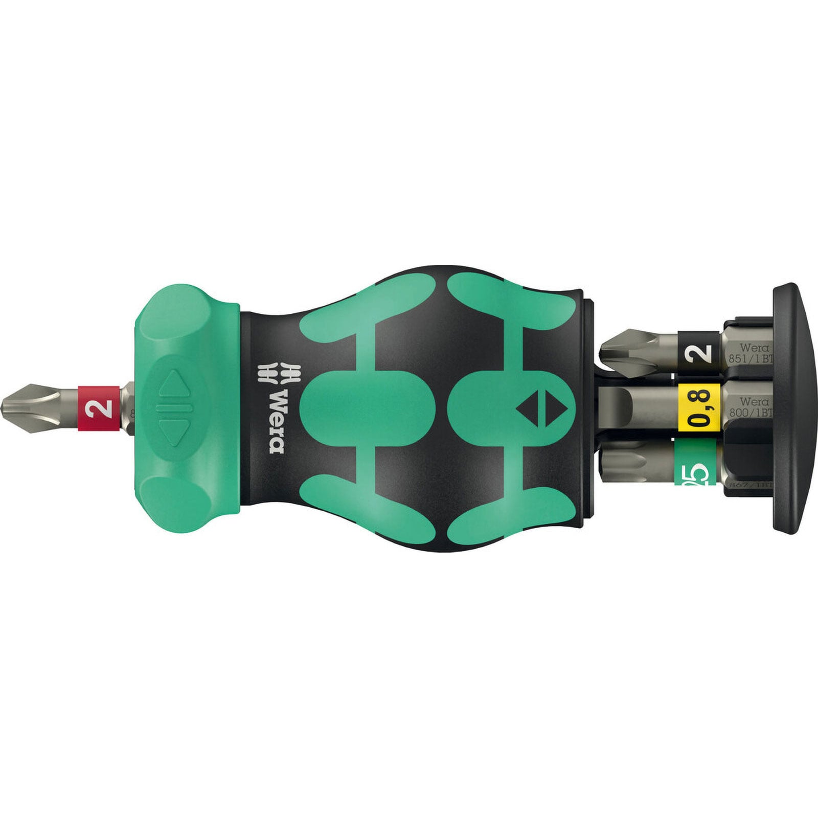 Magazinbithalter KK Stubby Magazin RA 2 6-tlg.BZT Schlitz/PH/PZ/TORX® WERA