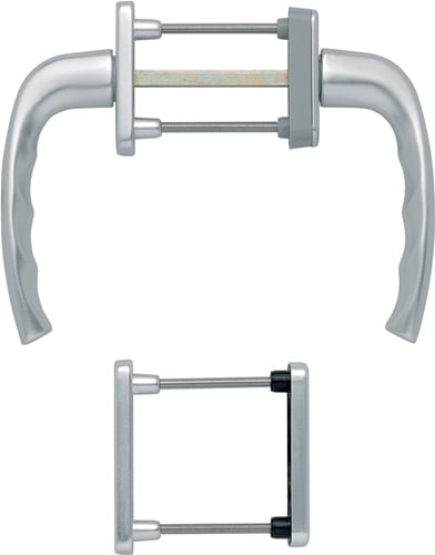 HOPPE Balkongarnitur NY 0810/961N/U10/… Alu.F1 63-73mm 4-KT.7mm - 3273792