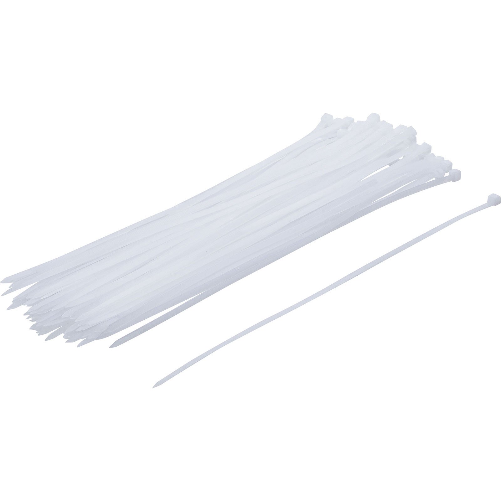 BGS Kabelbinder-Sortiment weiß 4,8 x 300 mm 50tlg. - 80876 BGS Kabelbinder-Sortiment weiß 4,8 x 300 mm 50tlg. - 80876
