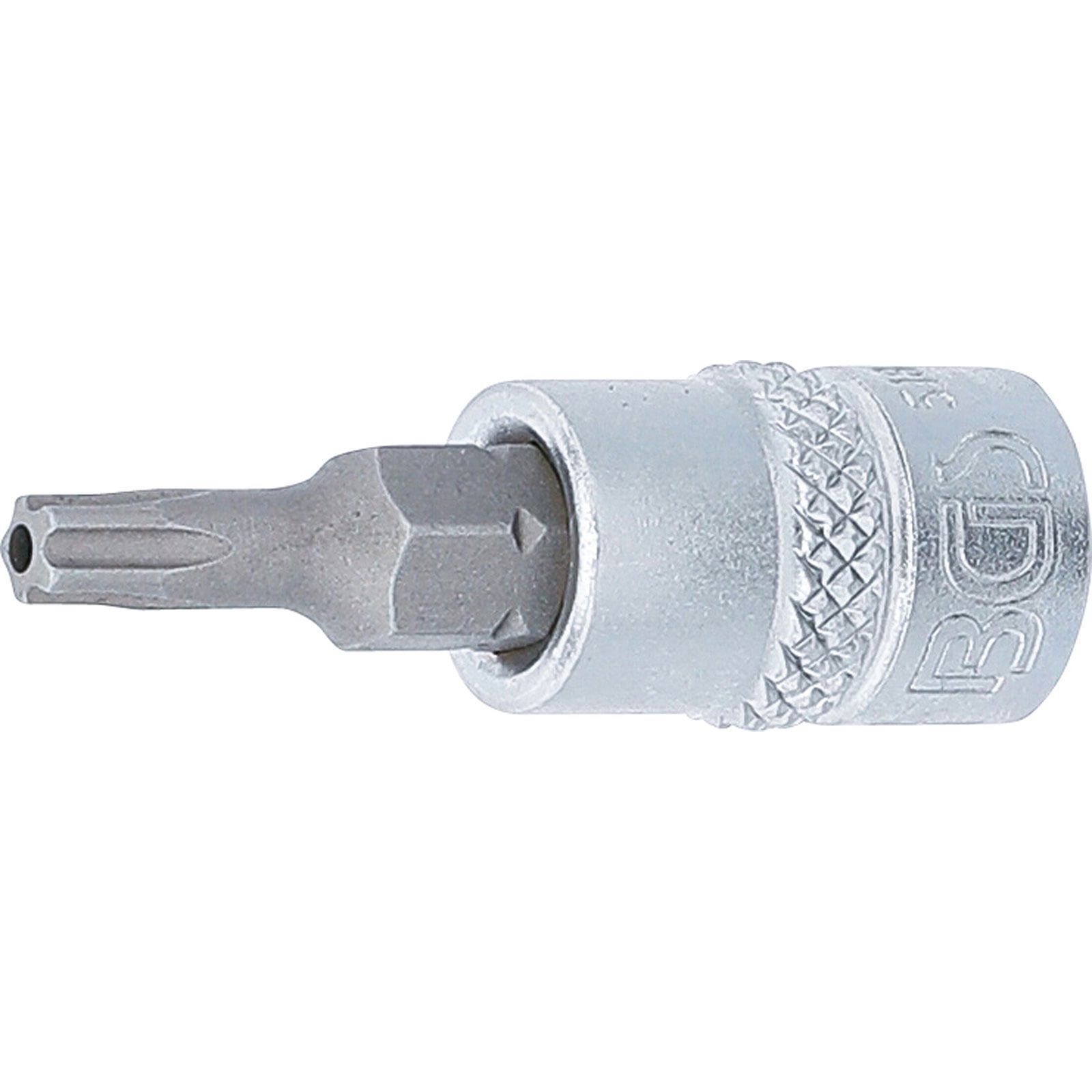 BGS Bit-Einsatz Antrieb Innenvierkant 6,3 mm (1/4") TS-Profil (für Torx Plus) mit Bohrung TS20 - 5184-TS20