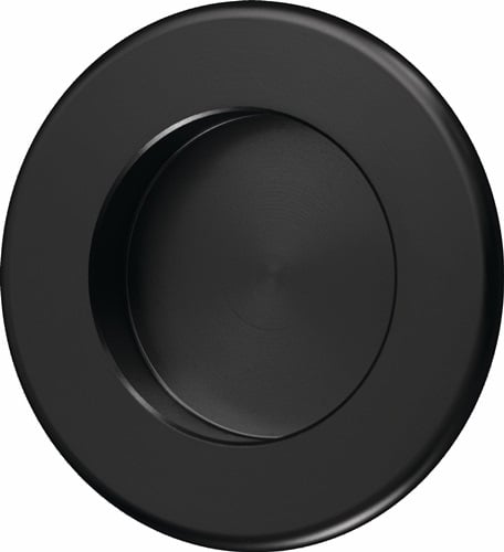 hermeta Muschelgr.Alu.schwarz pulv.rd.EL.-D.35mm - 4554-70E