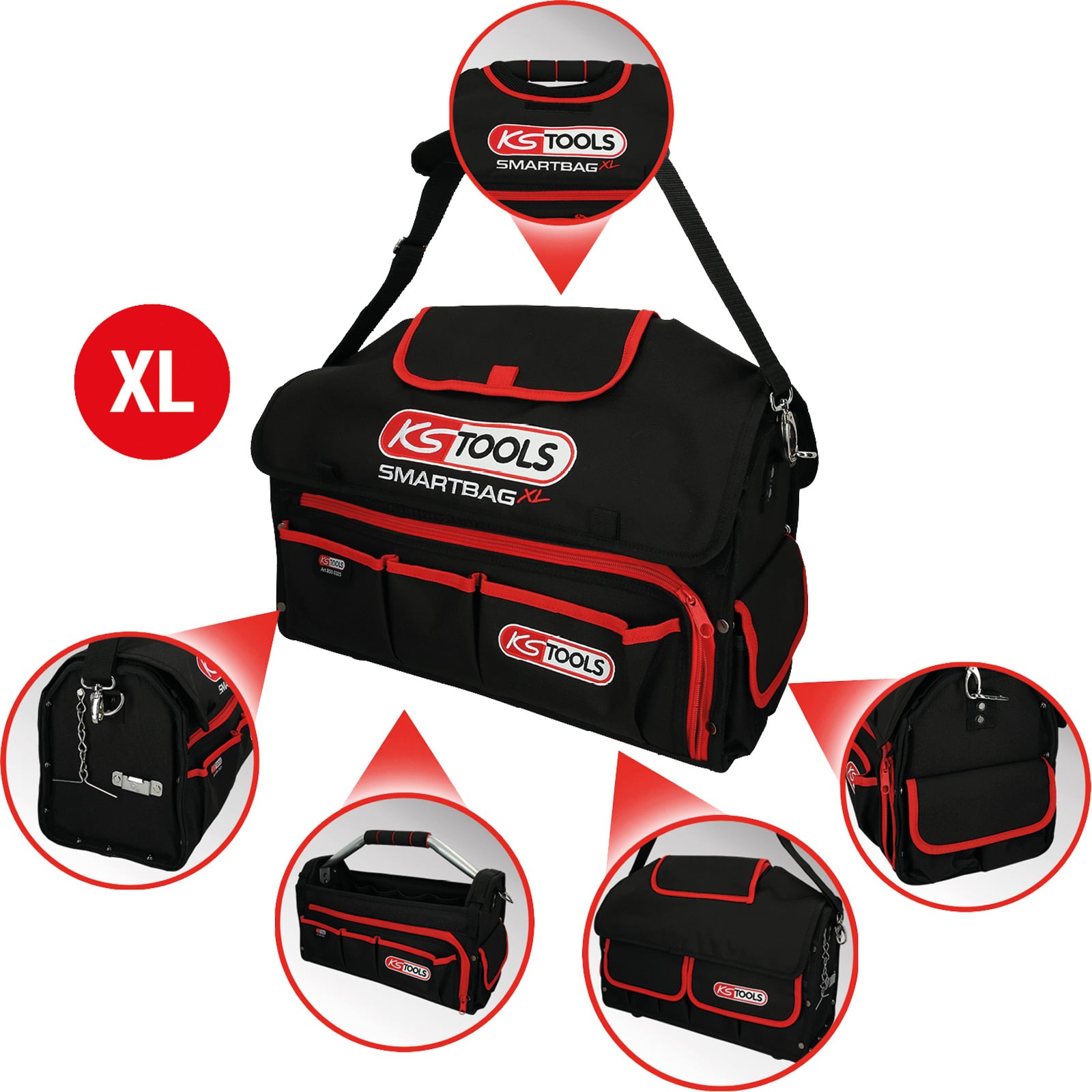 KS TOOLS SMARTBAG Universal-Werkzeugtasche XL - 850.0325