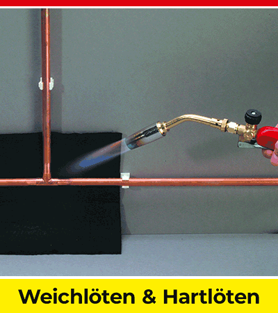 Löten von Kupferrohren mit einem Lötbrenner