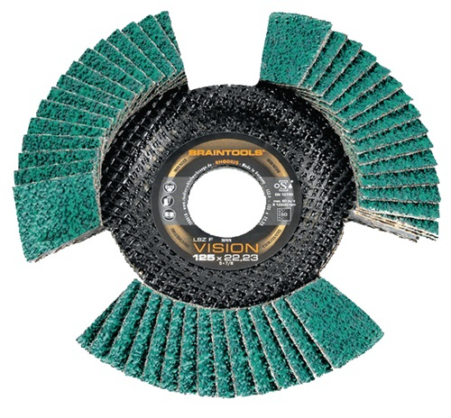 RHODIUS Fächerscheibe VISION COOL Ø 125 mm K 60 konisch INOX ZK - 207078