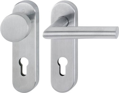 HOPPE Kurzschildgarnitur Ams.E58/353KH/1400 VA F69 PZ rd Wechselgrt - 10721522