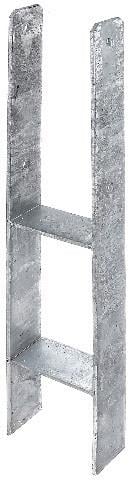 GAH Alberts H-Pfostenträger 121x300x600x60mm STA roh TZN - 213848