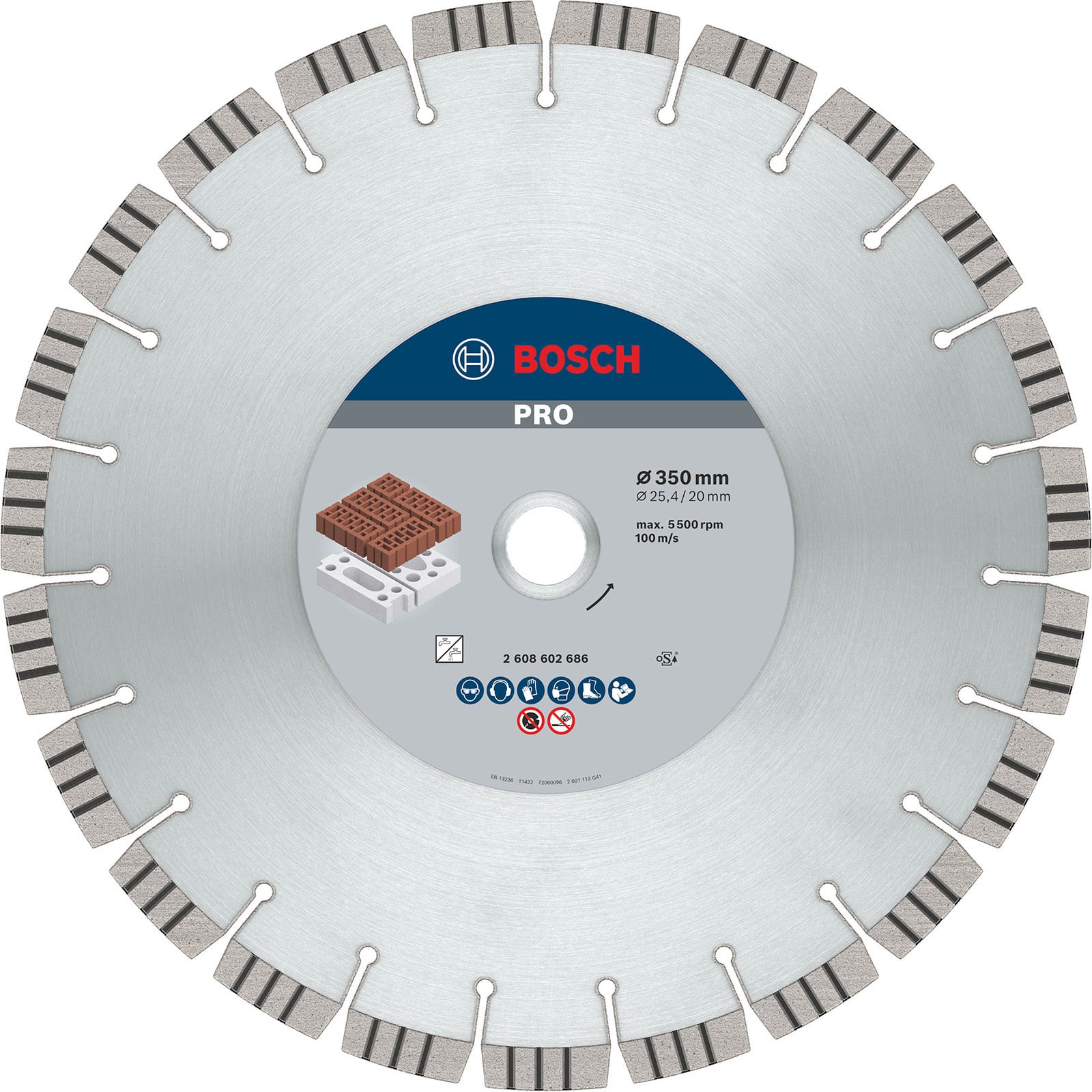 Bosch PRO Abrasive Diamanttrennscheibe 350 x 20/25,4 mm - 2608602686