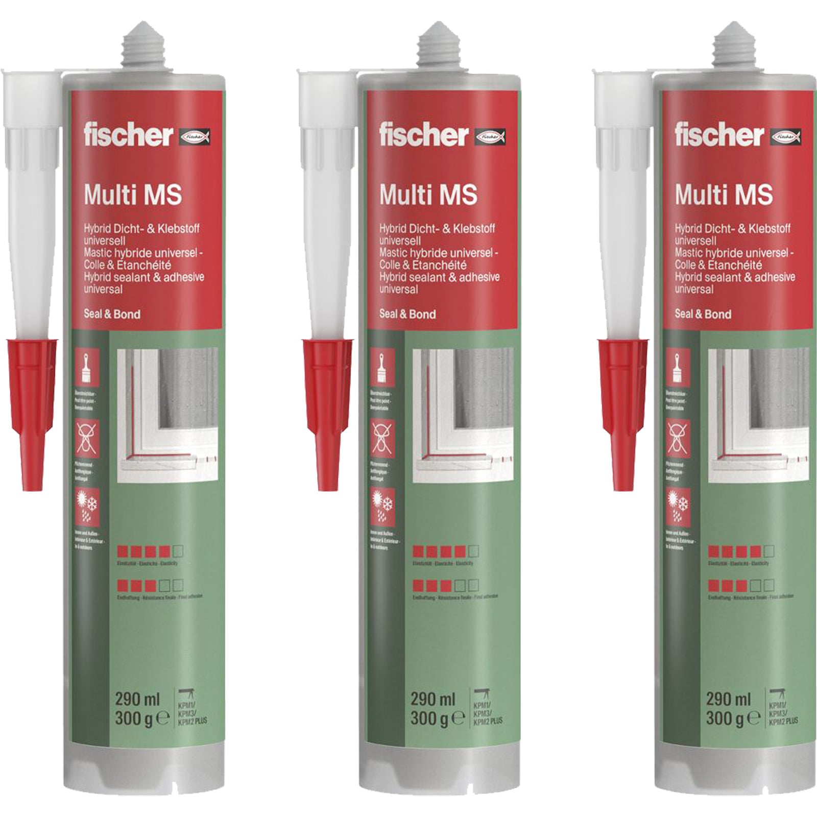 Fischer Multi MS 290 weiß (3 Stk.) - 573640