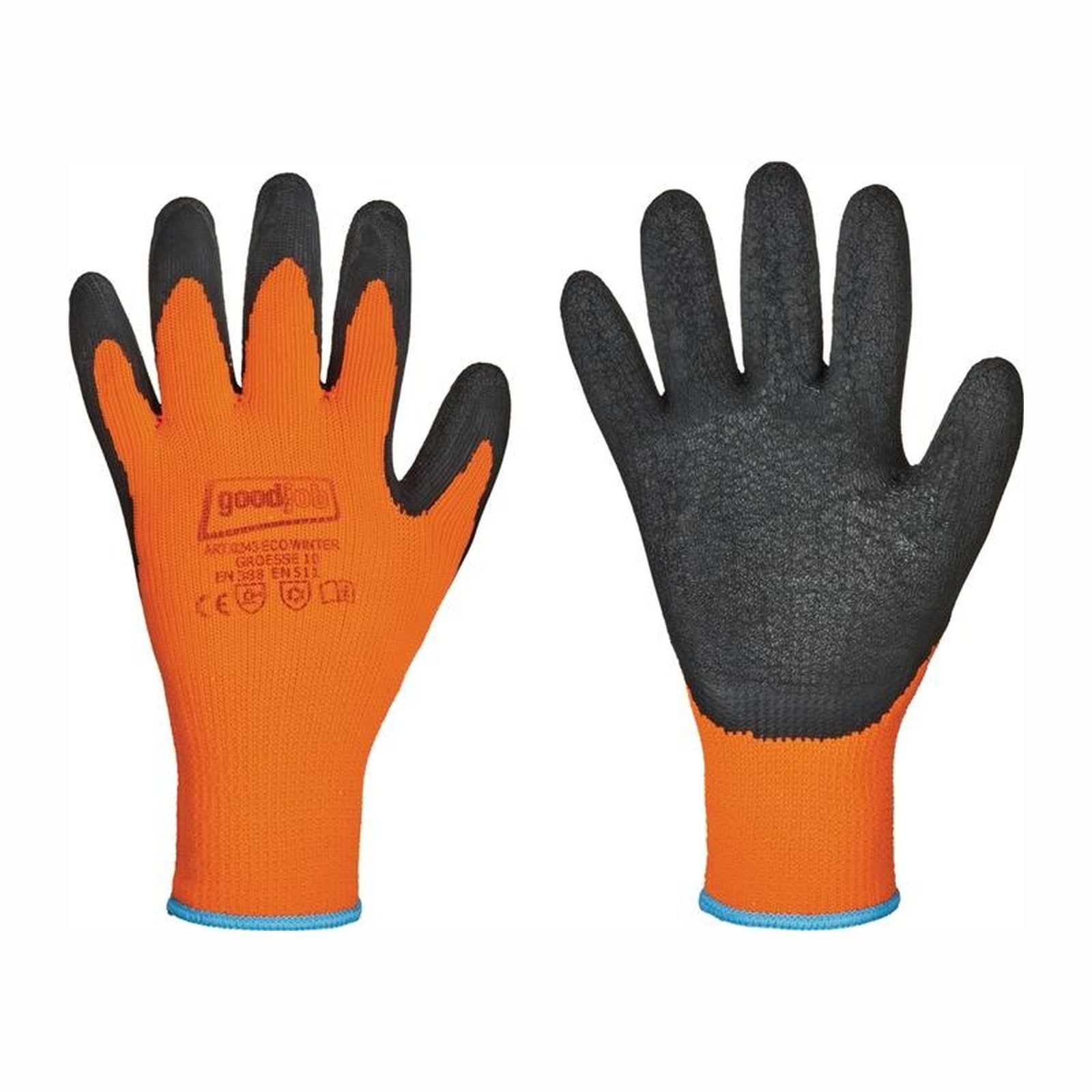 GOODJOB Kälteschutzhandschuh Eco Winter schwarz / orange Gr. 9 - 0234-09H