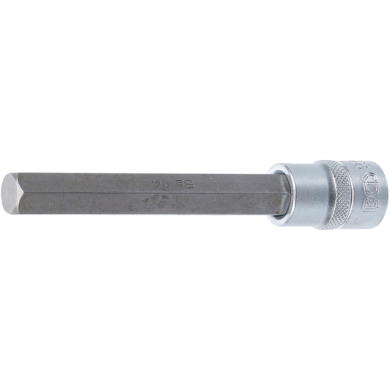 BGS Bit-Einsatz Länge 140 mm Antrieb Innenvierkant 12,5 mm (1/2") Innensechskant 14 mm - 4274