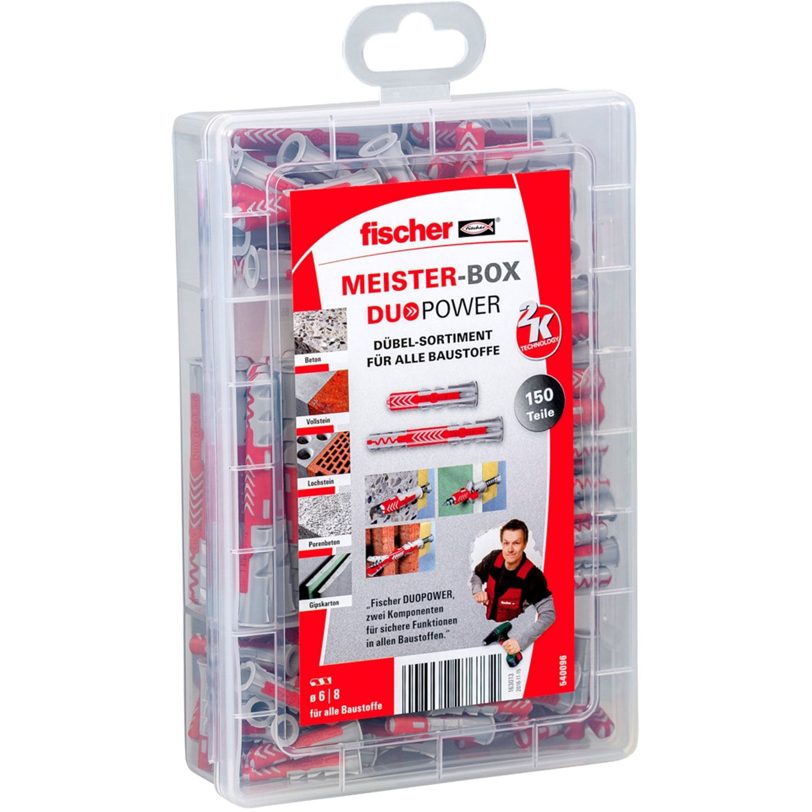 Fischer Meister-Box DuoPower kurz/lang (150 Teile) - 540096