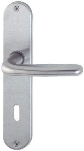 HOPPE Langschildgarnitur Cardiff E1850Z/302 VA F69 OB 72mm DIN L/R - 2423656