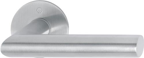 HOPPE Türdrückerpaar Ams.E1400Z/849N VA F69 m.Drückerrosetten VK 8mm - 3746641