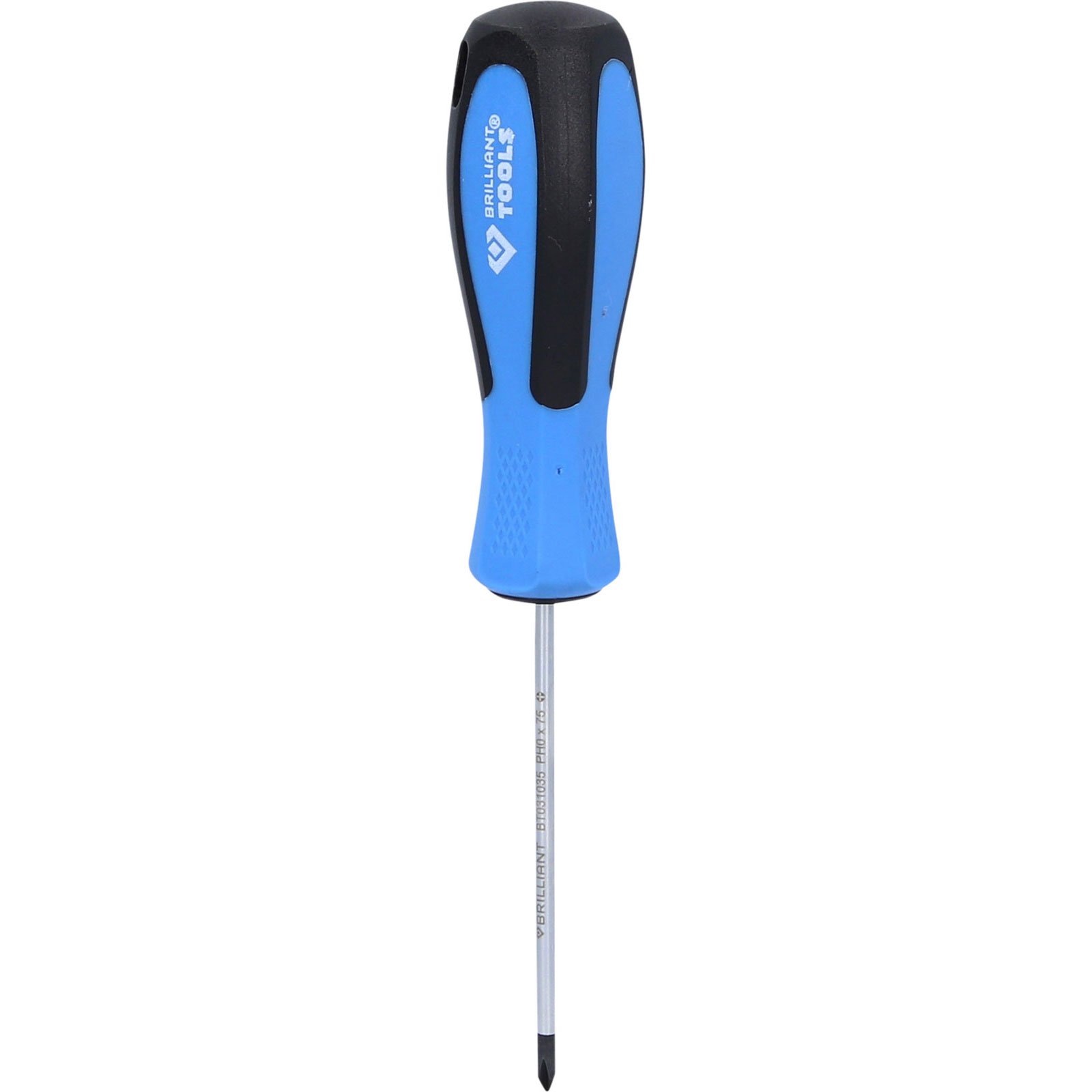 BRILLIANT TOOLS Schraubendreher Kreuzschlitz PH0 x 75 mm - BT031035
