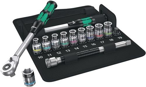 Wera 8006 SC 1 Zyklop Hybrid-Knarrensatz 1/2"-Antrieb metrisch - 004090