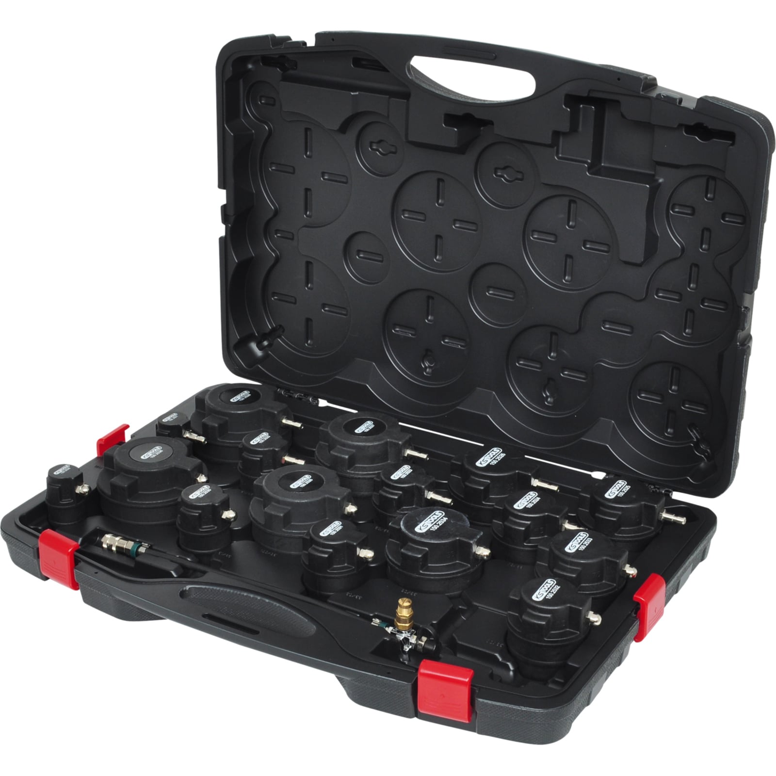 KS TOOLS Turbolader-Ladeluft-System-Prüfkoffer-Satz 17tlg. - 150.2520