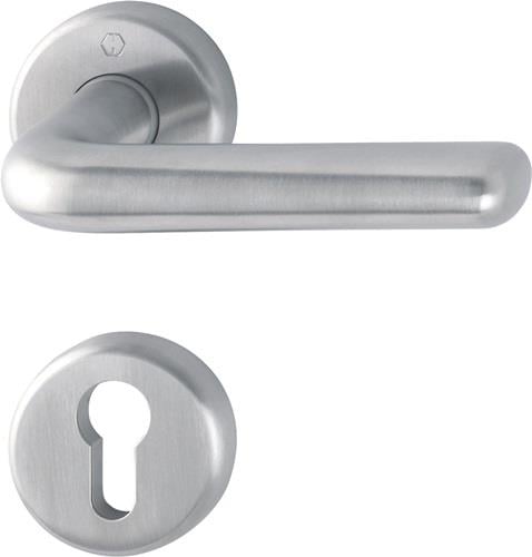 HOPPE Rosettengrt.Hel.E1730Z/17KV/17KVS VA F69 rd.PZ DIN L/R D/D - 3032884