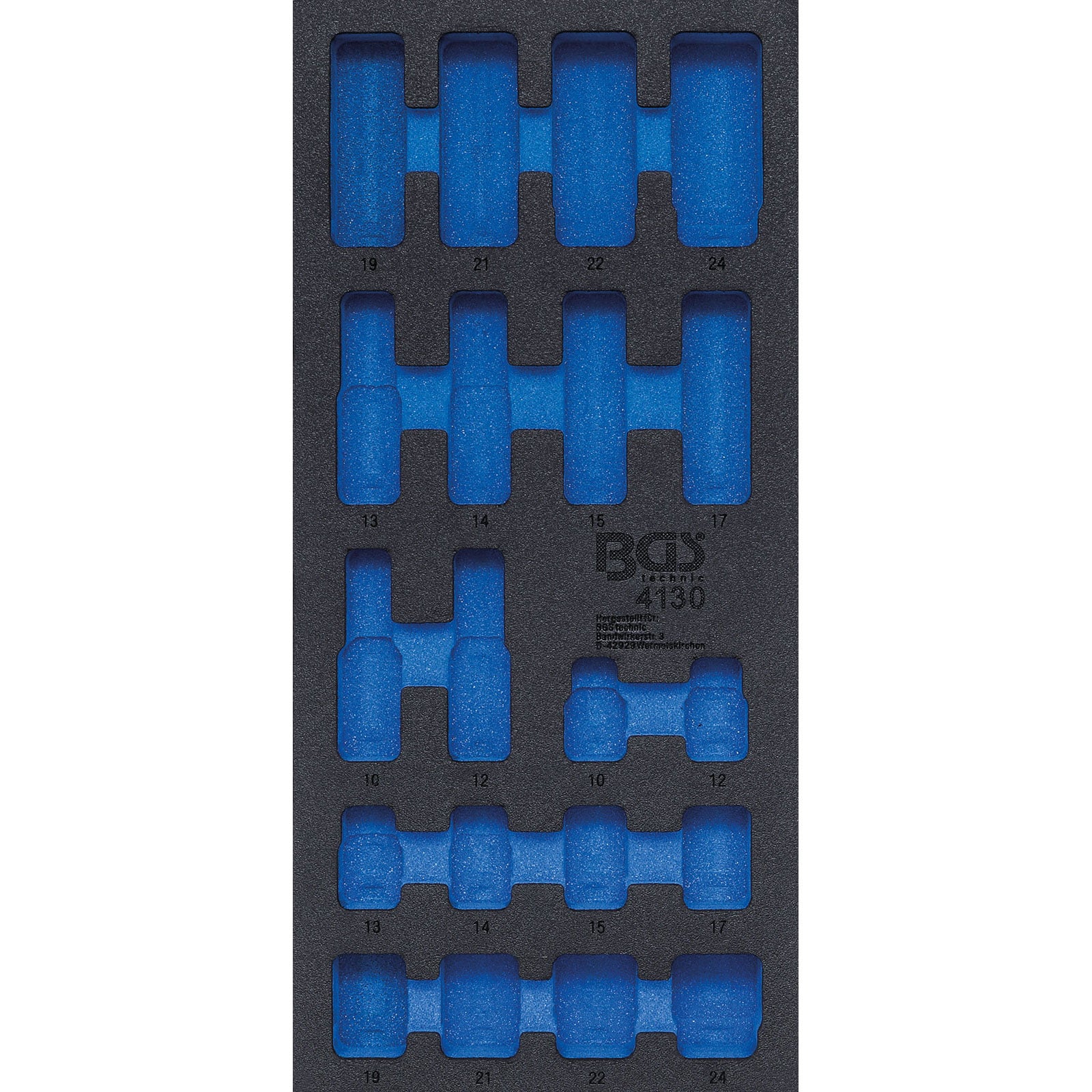 BGS Werkstattwageneinlage 1/3 leer für Art. 4130 - 4130-1