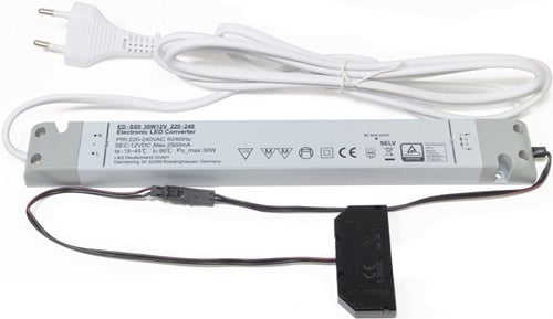 L&S LED-Konverter 230 V 12 V 30 W 6-fach Verteiler - 2000421