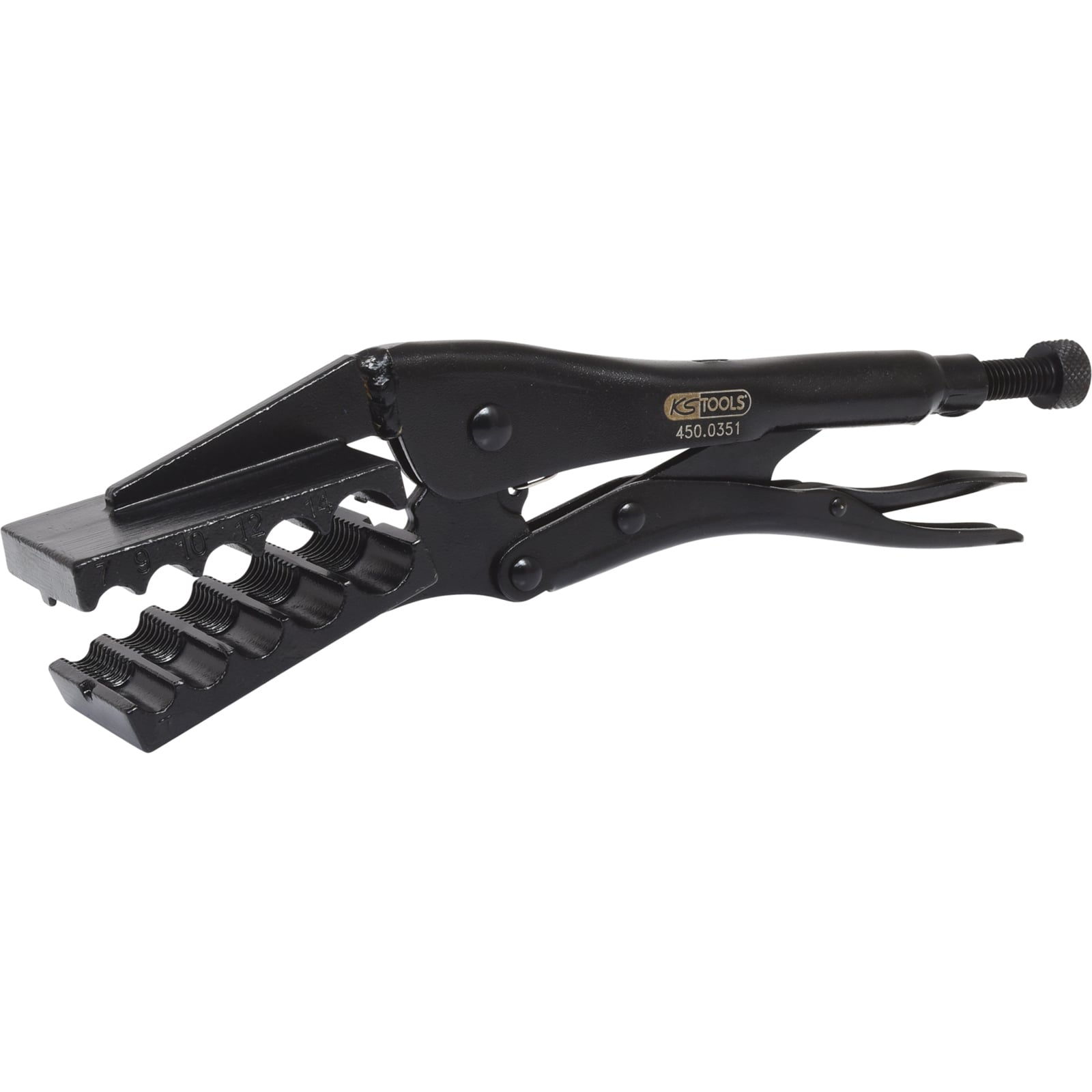 KS TOOLS Spezial-Klemm-Gripzange Ø 7-14 mm - 450.0351