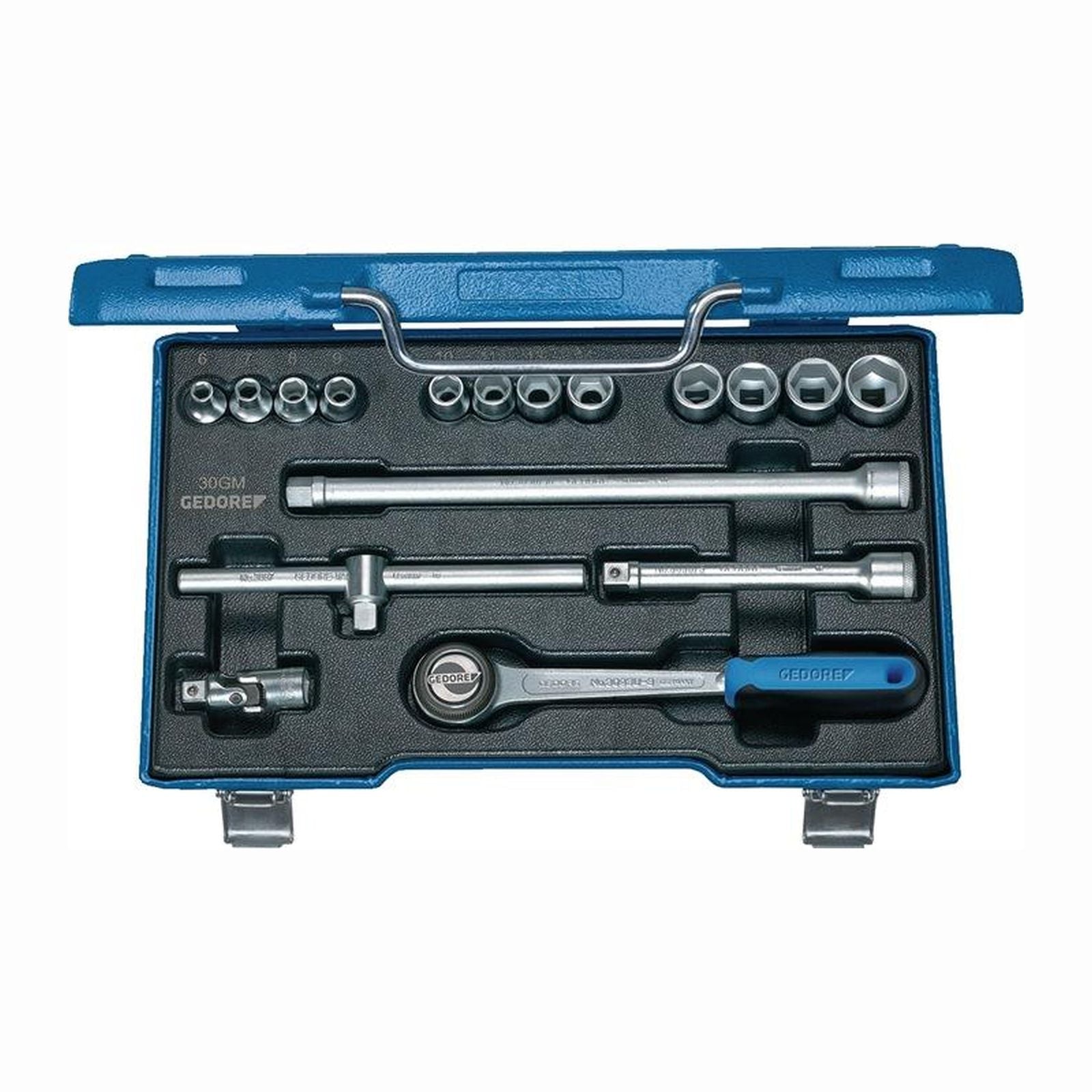 Gedore Steckschlüsselsatz 30 GMU-3 17tlg. 3/8″ SW 6-19 mm Anzahl Zähne 72 6-kant - 6235980