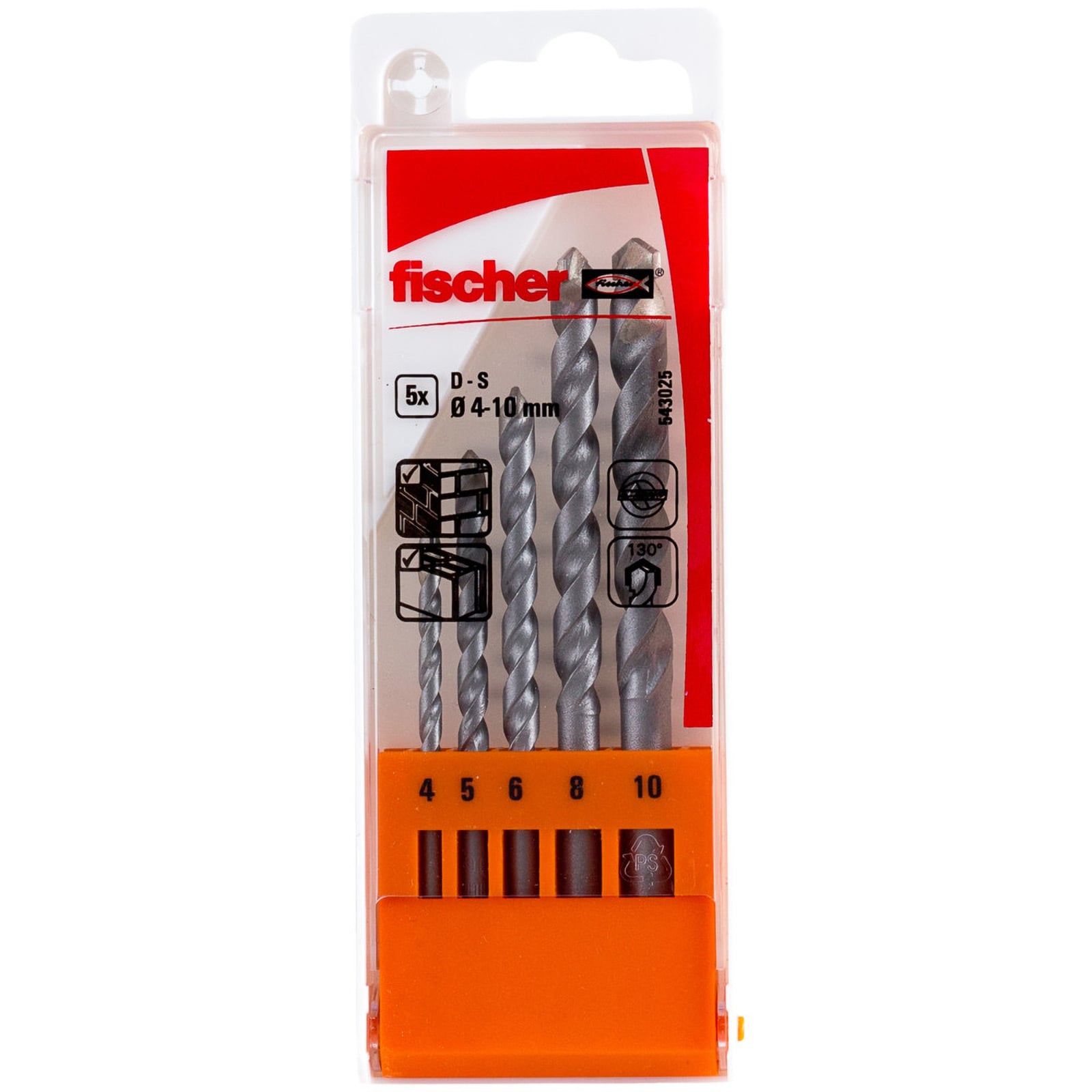 Fischer Steinbohrer D-S Set 4-10mm 5tlg. - 543025