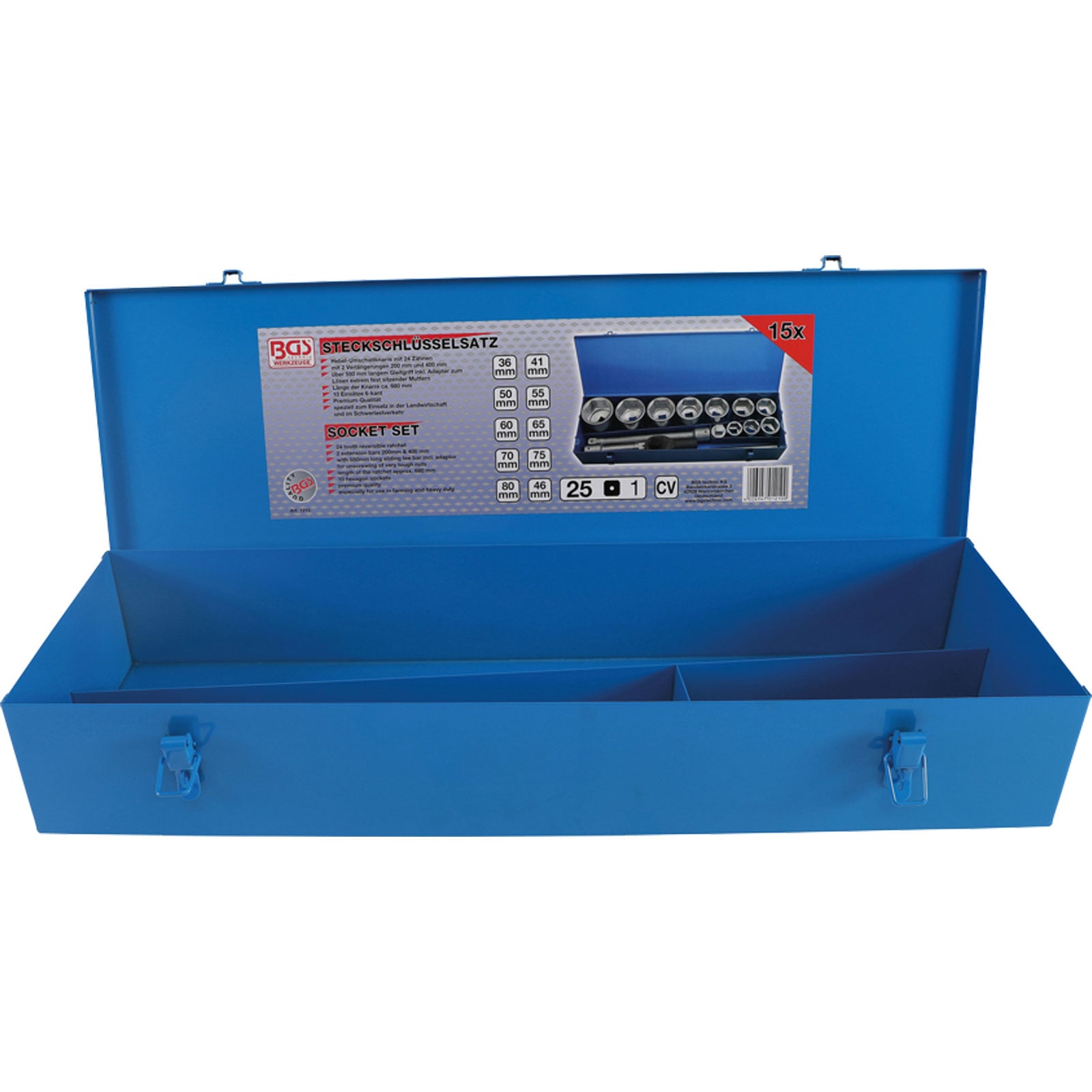 BGS Metall-Leerkassette für Art. 1210 - 1210-LEER