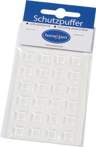 Schutzpuffer Clear 12,7mm Ku.transp.Quadrat selbstkl. - 563127