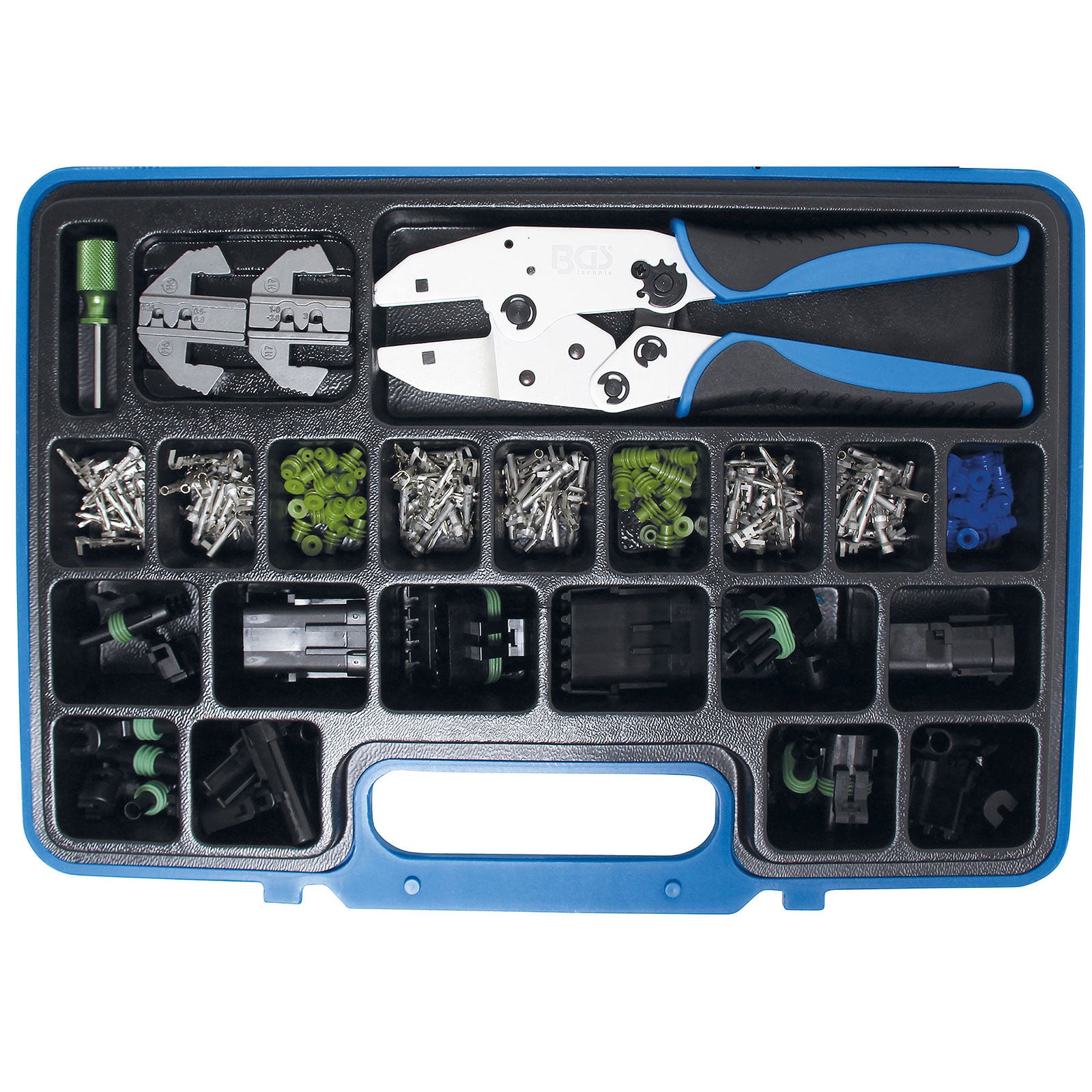 BGS Crimpzangen-Satz mit wasserdichten Steckverbindern 220tlg. - 9097
