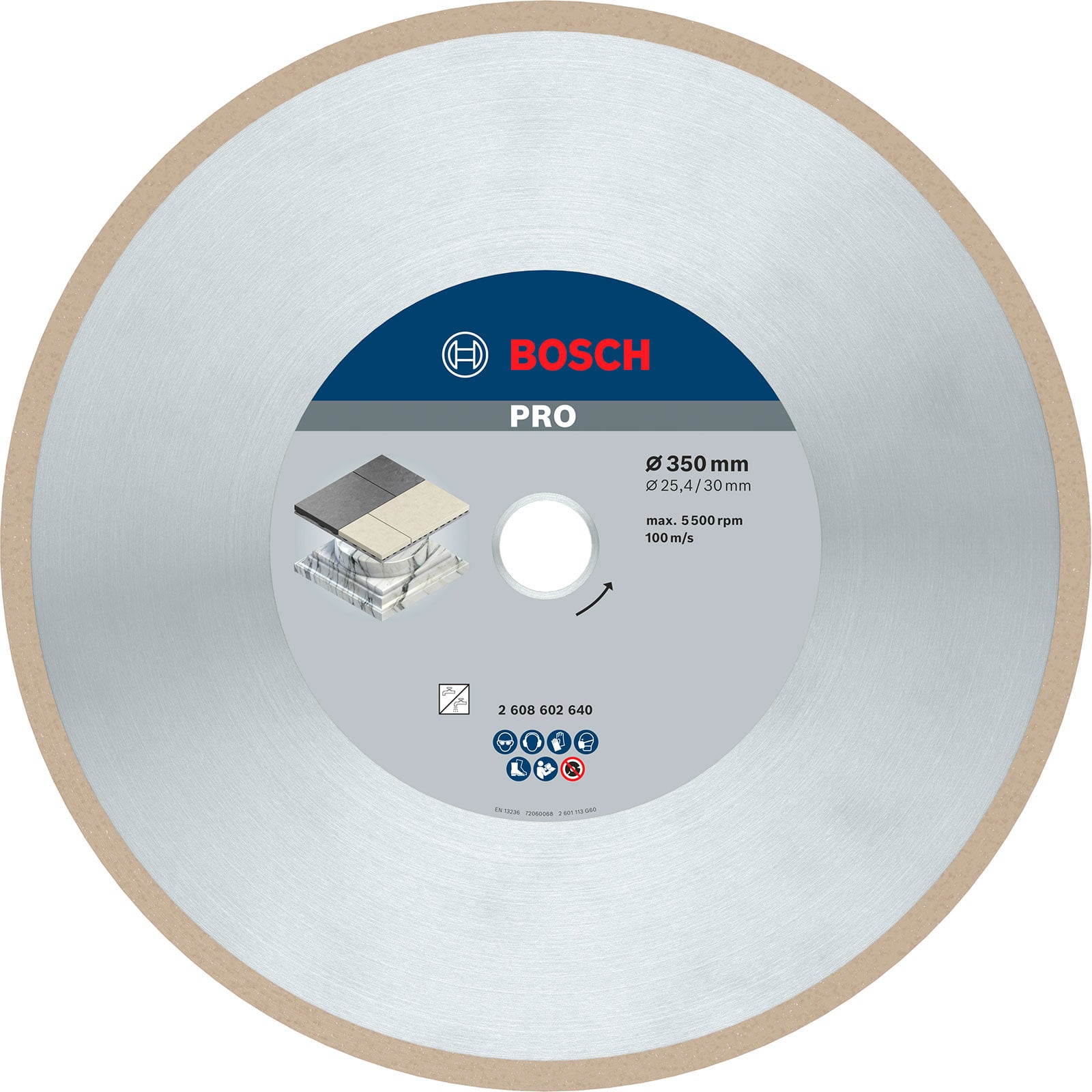 Bosch PRO Ceramic Diamanttrennscheibe 350 x 30/25,4 mm - 2608602640