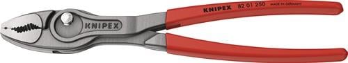 Frontgreifzange TwinGrip Länge 250mm Ku. überzogen grau atramentiert KNIPEX