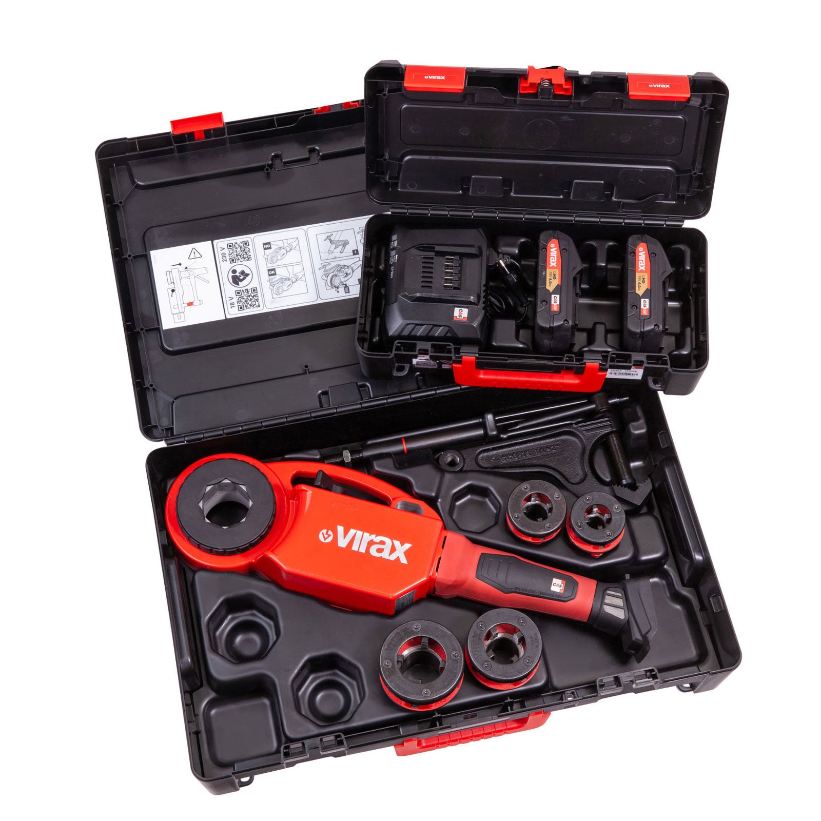 VIRAX Phenix IV 18V CAS + 4 Köpfe BSPT Rechts - 137581