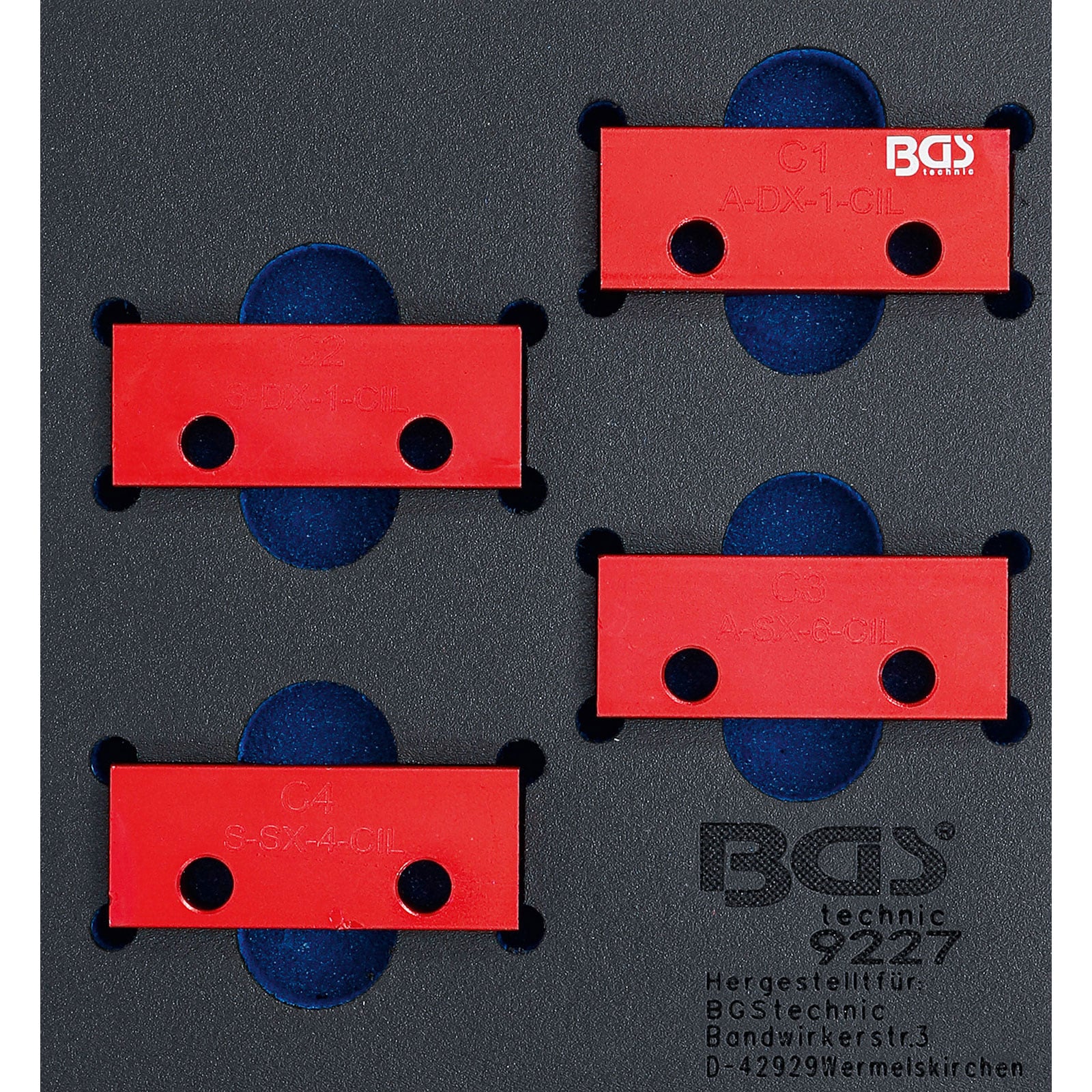 BGS Werkstattwageneinlage 1/6: Nockenwellen-Arretierwerkzeug-Satz für Alfa Romeo / Lancia 3.0l V6 24V - 9227