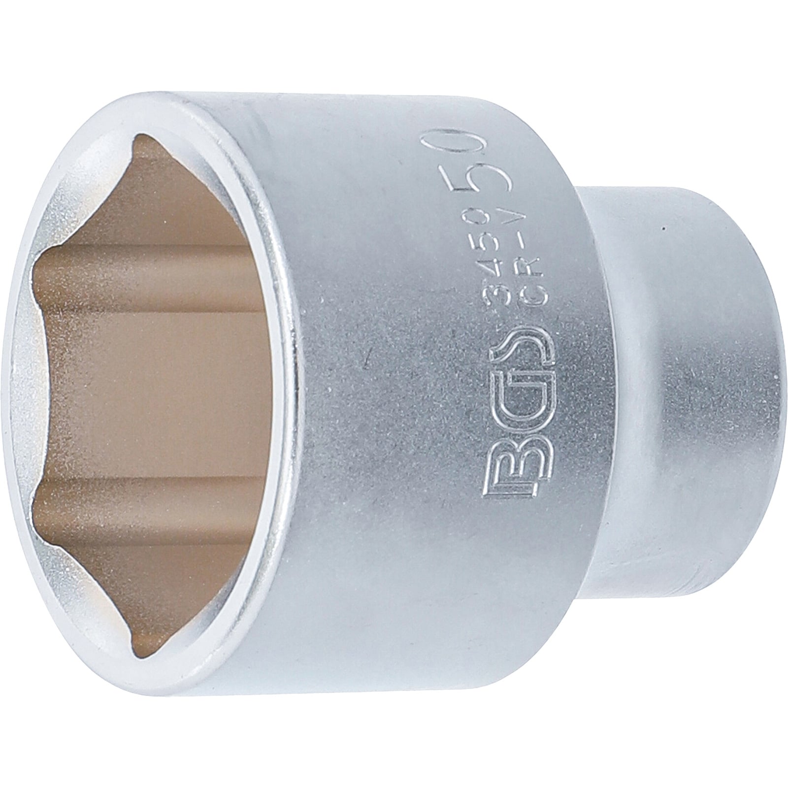 BGS Steckschlüssel-Einsatz Sechskant Antrieb Innenvierkant 20 mm (3/4") SW 50 mm - 3450