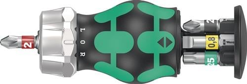 Wera Magazinbithalter KK Stubby Magazin RA 2 6tlg. Schlitz / PH / PZD / TORX - 5008884001