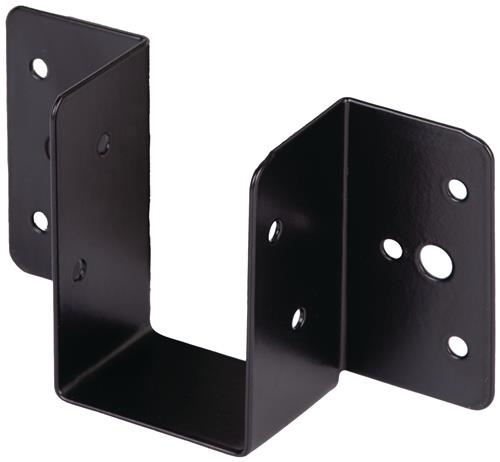 Balkenschuh 51/61 1mm STA verzinkt,schwarz kunststoffbesch.abgerundete Ecken GAH