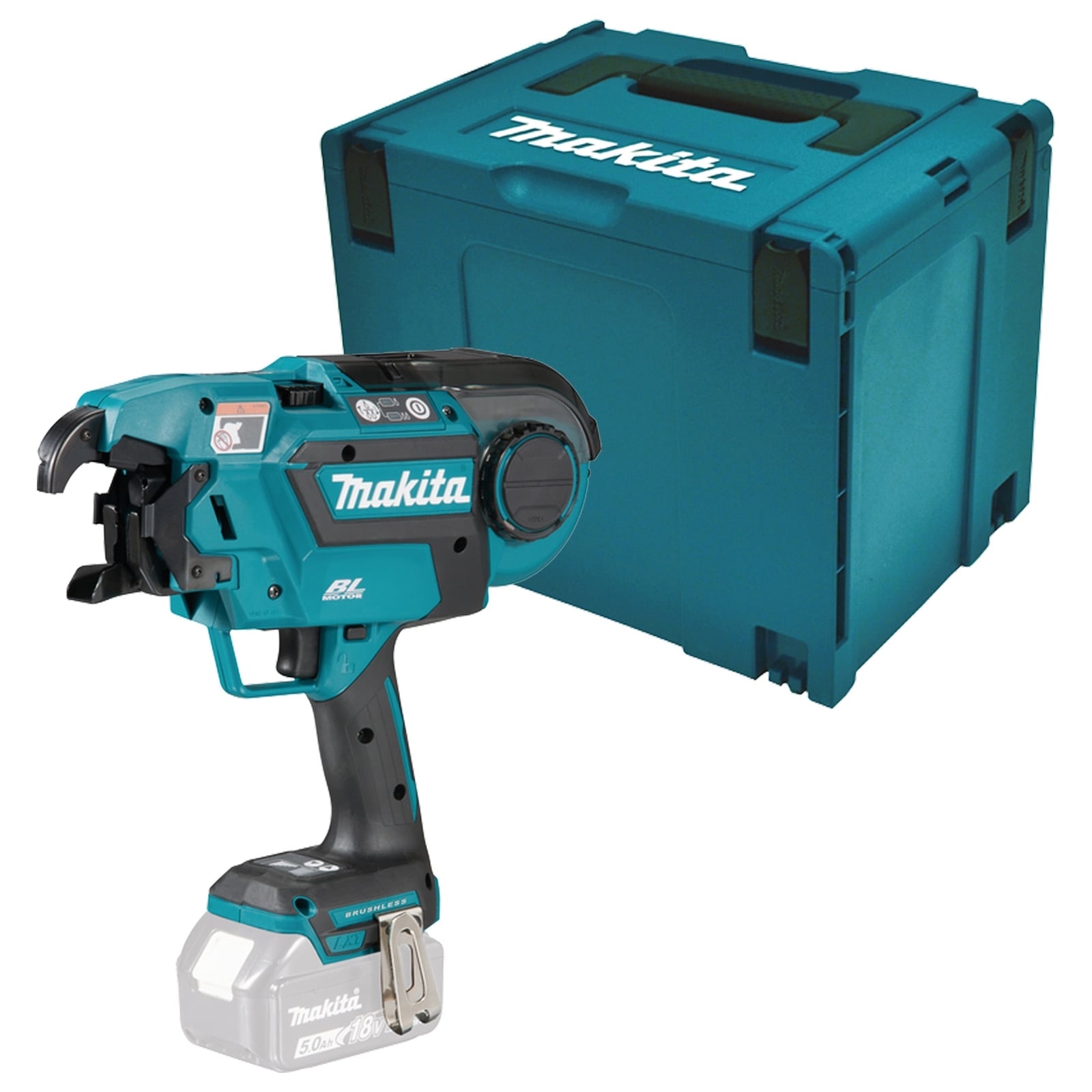 Makita DTR180ZJ Akku-Bewehrungsverbinder (Rödler) 18V Solo im MAKPAC